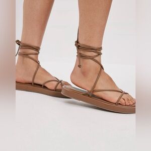 AE Platform Lace-Up Sandal , size 9